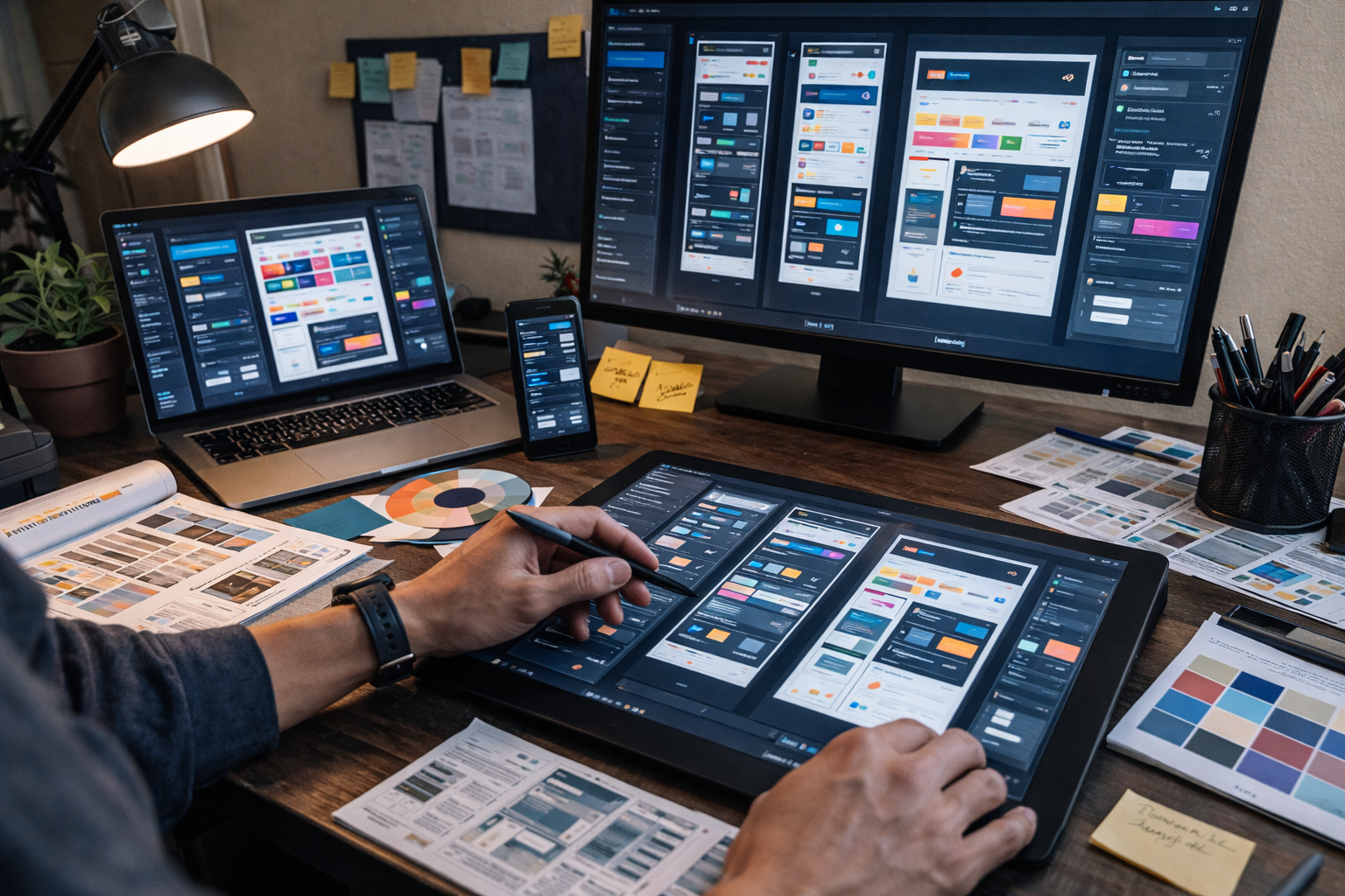 Creative visual design workspace